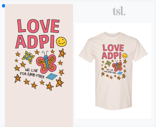 Southeast Missouri State University - Alpha Delta Pi - LOVE ADPI T-Shirts