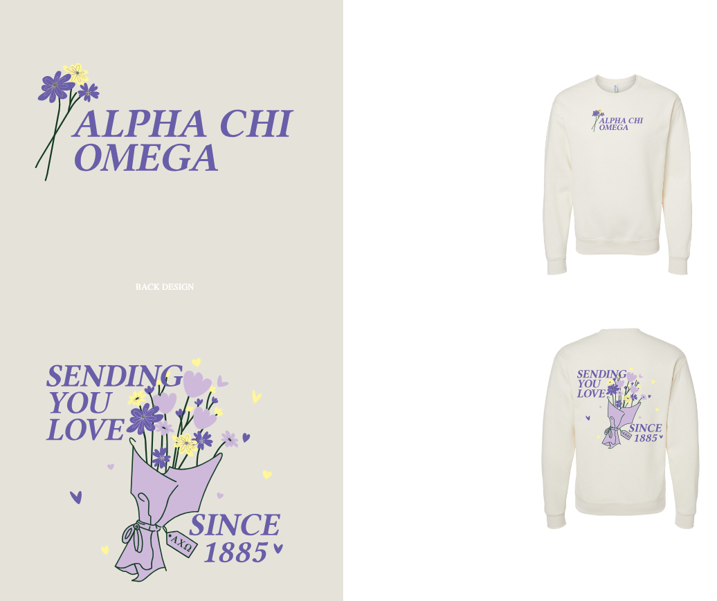 UCSB - Alpha Chi Omega - Philanthropy Apparel - Fall 2024 - Crewneck